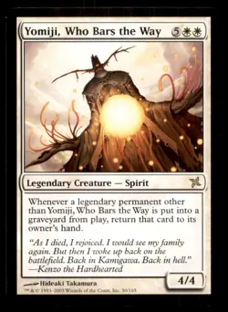 MTG Yomiji, Who Bars the Way LP Light Play Betrayers of Kamigawa [4090] - Image 1