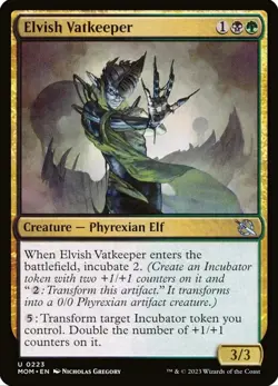 X 1 Elvish Vatkeeper NM March of the Machine Magic 223 MTG Magic The Gathering - Image 1