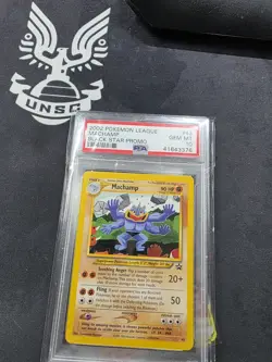 PSA 10 Machamp Black Star Promo #43 Pokemon TCG 2002 - Image 1