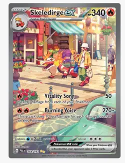 Pokemon TCG Skeledirge EX 258/193 Paldea Evolved SV02 Illustration Rare Holo NM - Image 1