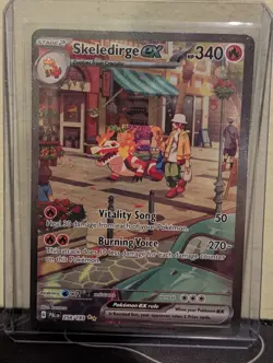 Pokemon TCG Skeledirge EX 258/193 Paldea Evolved SV02 Illustration Rare Holo NM - Image 3