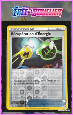 Carte Pokemon Recuperation d'Energie 160/202 Reverse EB1 Epee et Bouclier FR - Image 1