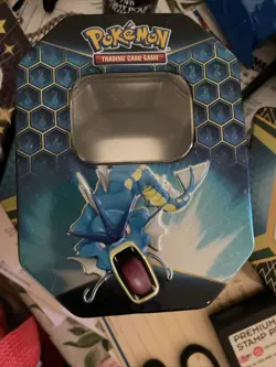 Pokemon Hidden Fates Gyrados Tin Box - Empty Tin for card storage - No Packs - Image 1
