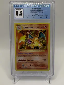 2016 Pokemon TCG - Evolutions - Charizard #11/108 Holo CGC 8.5 NM/Mint+ - Image 1