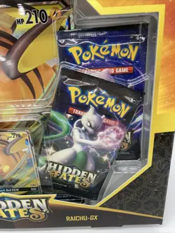 Pokemon Hidden Fates Raichu GX Premium Collection Box (Complete Art Set) 728192512490 - Image 3