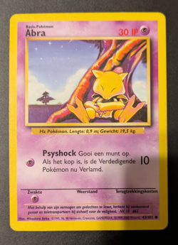 Pokemon TCG - Abra 43/102 - Base Set - Dutch MP - Image 1