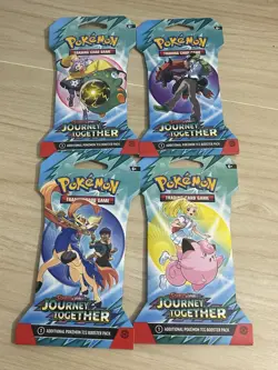 Pokemon TCG Scarlet & Violet Journey Together Sleeved Packs BRAND NEW Art Set - Image 1