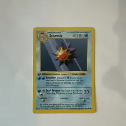 Starmie 64/102 1st Edition Shadowless Base Set Pokemon NM - Image 1