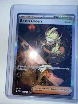Pokemon TCG Boss's Orders 265/193 SIR, Paldea Evolved Sv02, NM Condition - Image 1