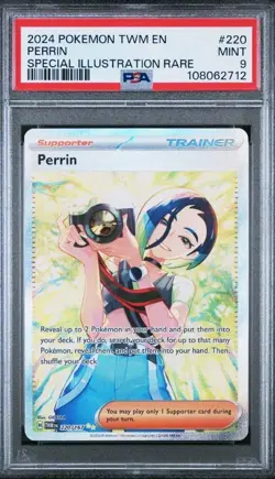 2024 Pokemon Special Illustration Rare Perrin Holo Sir 220/167 PSA 9 - Image 1