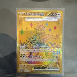 Pokemon TCG SV Prismatic Evolutions ERROR Terapagos ex # 180 / 131 Hyper Rare NM - Image 1