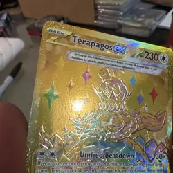 Pokemon TCG SV Prismatic Evolutions ERROR Terapagos ex # 180 / 131 Hyper Rare NM - Image 4