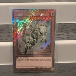 YuGiOh FOSSIL DYNA PACHYCEPHALO Platinum Secret Rare RA03-EN195 - Image 1