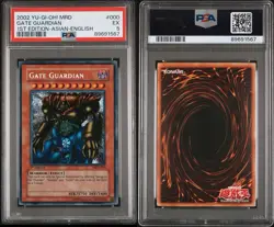 Yu-Gi-Oh Gate Guardian MRD-000 1st Edition Secret Rare PSA 5 EX Condition - Image 3