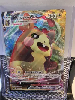 Morpeko VMAX Sword & Shield Base Set Holo Ultra Rare Card 080/202 - Image 1