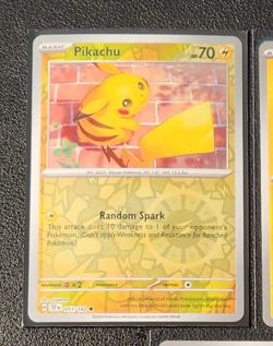 reverse holo Pikachu 051/162 Pokemon card SV Temporal Forces common NM - Image 1