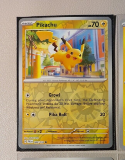 reverse holo Pikachu 062/193 Pokemon card SV Paldea Evolved common NM - Image 1