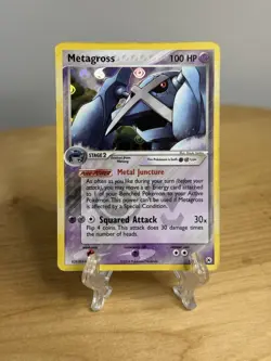 2004 EX Hidden Legends Metagross 11/101 - Reverse Holo Rare Pokemon Card - Image 1