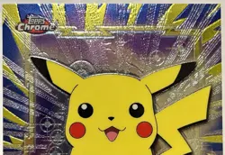 PIKACHU #25, Series 1 - 2000, Topps TV Chrome Pokemon Card - Image 4