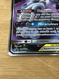 Mewtwo & Mew GX SM191 Tag Team Black Star Promo Card Mint - Image 2