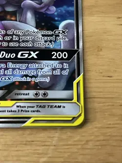 Mewtwo & Mew GX SM191 Tag Team Black Star Promo Card Mint - Image 5
