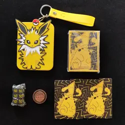Pokemon Chinese Jolteon Card Display Frame Quaquaval Metal magnetic Pikachu TXNG - Image 2