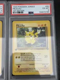Lot Of 4 PSA Graded Jungle Pokemon Cards Flareon Vaporeon Holo Snorlax 1st Ed - Image 4