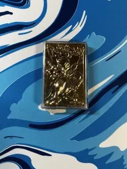 23K Gold Plated MEWTWO Trading Card 1999 Burger King Pokemon in Plastic Case - Image 1