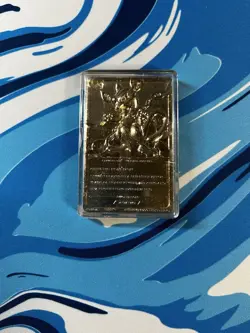 23K Gold Plated MEWTWO Trading Card 1999 Burger King Pokemon in Plastic Case - Image 2