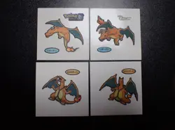 Pokemon Card Daiichi Bread Promo Sticker Charizard x4 SET #4994 - Image 1