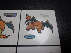 Pokemon Card Daiichi Bread Promo Sticker Charizard x4 SET #4994 - Image 3