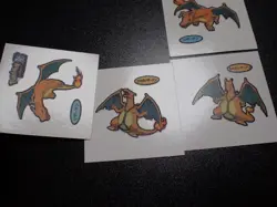 Pokemon Card Daiichi Bread Promo Sticker Charizard x4 SET #4994 - Image 4
