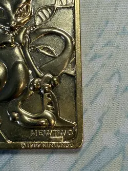 Mewtwo - Pokemon 23k Gold Plated Trading Card Burger King Promo 1999 Nintendo - Image 4