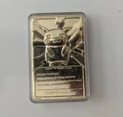Pikachu 1999 Pokemon 23K Gold-Plated Burger King Nintendo Promo Trading Card - Image 1