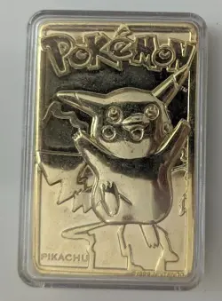 Pikachu 1999 Pokemon 23K Gold-Plated Burger King Nintendo Promo Trading Card - Image 2