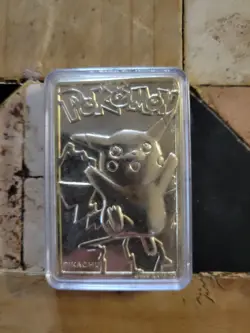 1999 Pokemon Burger King Pikachu 24K Gold Plated Limited Edition Card - Image 1