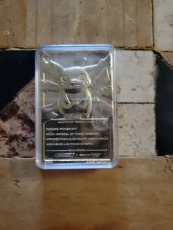 1999 Pokemon Burger King Pikachu 24K Gold Plated Limited Edition Card - Image 2