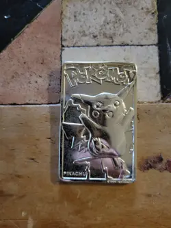 1999 Pokemon Burger King Pikachu 24K Gold Plated Limited Edition Card - Image 3