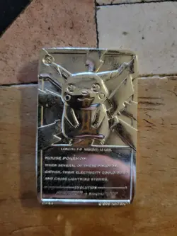 1999 Pokemon Burger King Pikachu 24K Gold Plated Limited Edition Card - Image 4