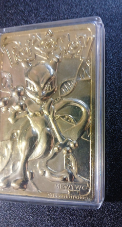1999 Mewtwo Pokemon 24K Gold Plated Card Limited Edition Burger King Free Ship - Image 2