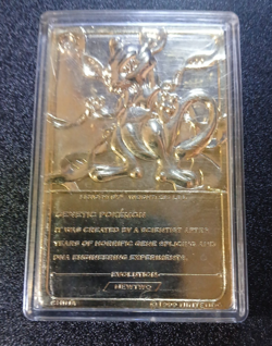 1999 Mewtwo Pokemon 24K Gold Plated Card Limited Edition Burger King Free Ship - Image 4
