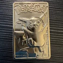 1999 Pokemon Burger King Pikachu 24K Gold Plated Limited Edition Card - Image 1
