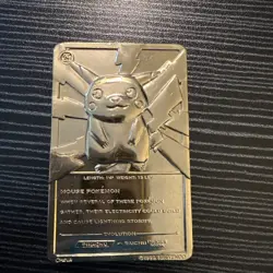 1999 Pokemon Burger King Pikachu 24K Gold Plated Limited Edition Card - Image 4