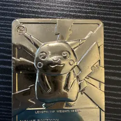 1999 Pokemon Burger King Pikachu 24K Gold Plated Limited Edition Card - Image 5