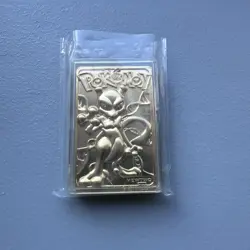 1999 MewTwo Pokemon 24K Gold Plated Trading card Limited Edition Burger King - Image 1