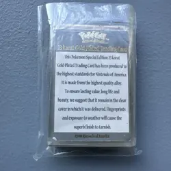 1999 MewTwo Pokemon 24K Gold Plated Trading card Limited Edition Burger King - Image 2