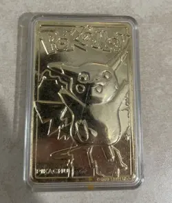 Pikachu Pokemon Card 23k Gold Plated Limited Edition Burger King 1999 Nintendo - Image 2