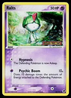 Ralts EX Dragon Frontiers 60/101 Reverse Holo Pokemon Card - Image 1