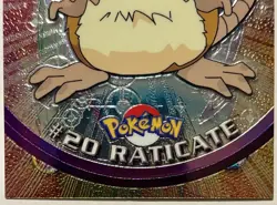RATICATE #20, Series 1 - 2000, Topps TV Chrome Pokemon Card - Image 2
