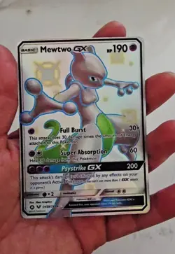Mewtwo GX SV59/SV94 Hidden Fates Shiny Vault Holo Card Near Mint Condition - Image 2